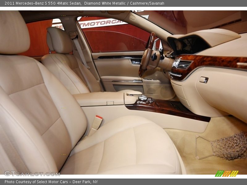Diamond White Metallic / Cashmere/Savanah 2011 Mercedes-Benz S 550 4Matic Sedan