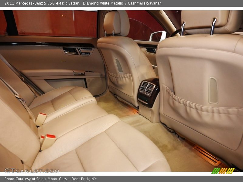 Diamond White Metallic / Cashmere/Savanah 2011 Mercedes-Benz S 550 4Matic Sedan
