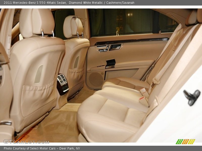 Diamond White Metallic / Cashmere/Savanah 2011 Mercedes-Benz S 550 4Matic Sedan