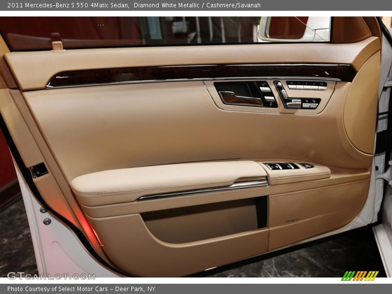 Diamond White Metallic / Cashmere/Savanah 2011 Mercedes-Benz S 550 4Matic Sedan