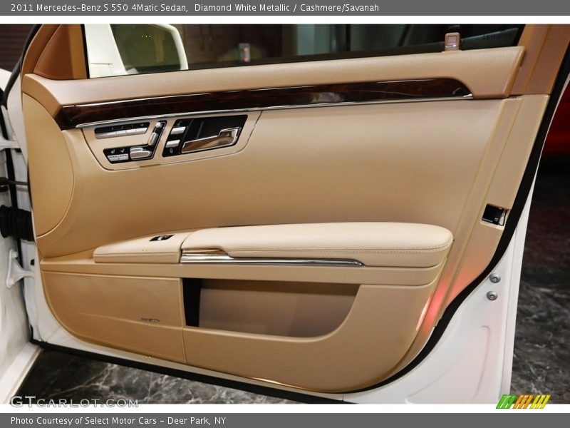 Diamond White Metallic / Cashmere/Savanah 2011 Mercedes-Benz S 550 4Matic Sedan