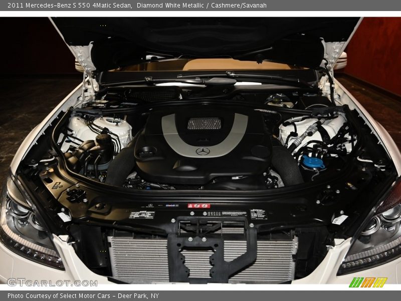 Diamond White Metallic / Cashmere/Savanah 2011 Mercedes-Benz S 550 4Matic Sedan