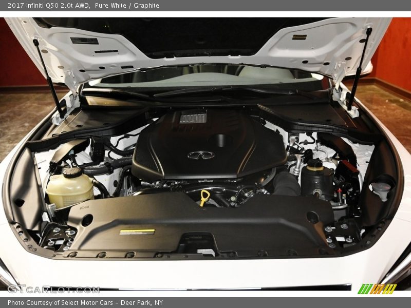Pure White / Graphite 2017 Infiniti Q50 2.0t AWD