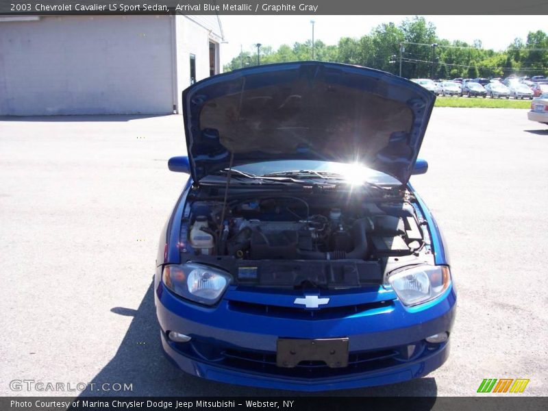 Arrival Blue Metallic / Graphite Gray 2003 Chevrolet Cavalier LS Sport Sedan