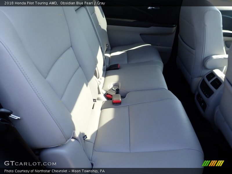 Obsidian Blue Pearl / Gray 2018 Honda Pilot Touring AWD