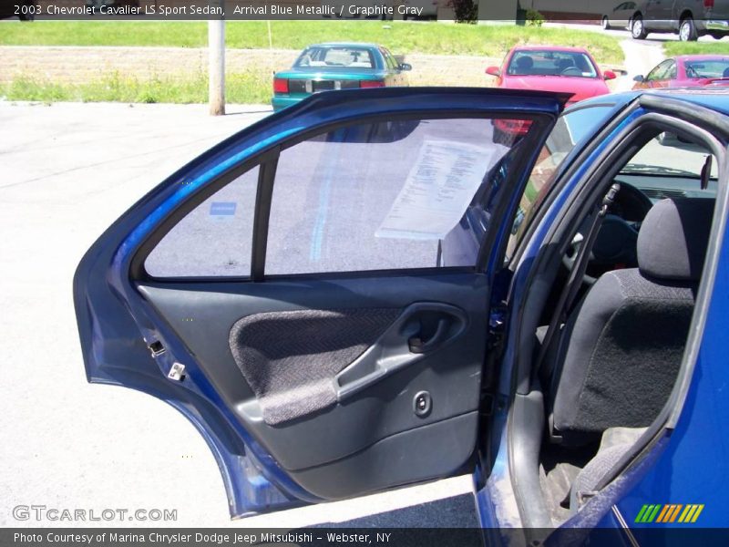 Arrival Blue Metallic / Graphite Gray 2003 Chevrolet Cavalier LS Sport Sedan