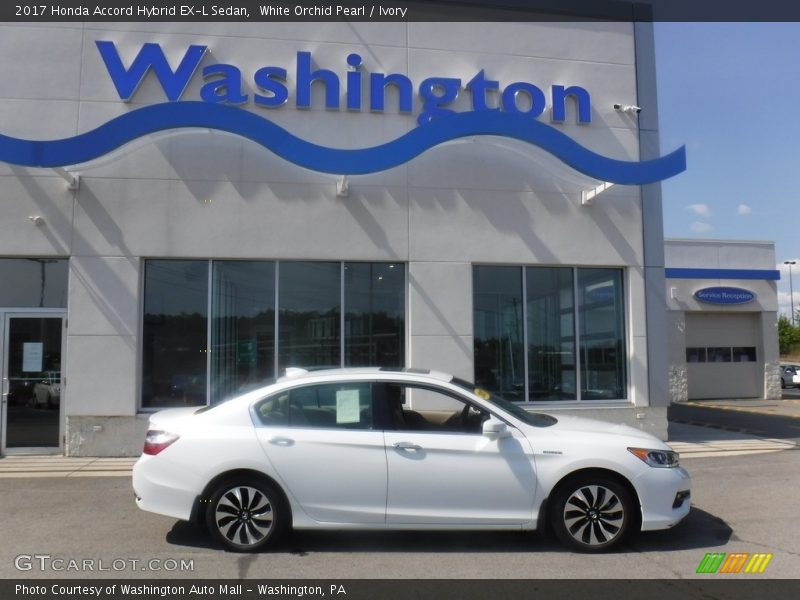 White Orchid Pearl / Ivory 2017 Honda Accord Hybrid EX-L Sedan