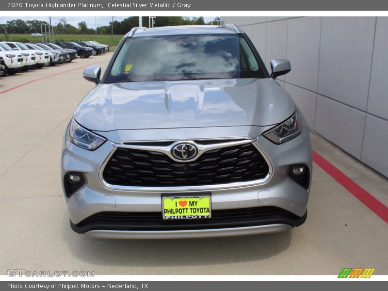 Celestial Silver Metallic / Gray 2020 Toyota Highlander Platinum