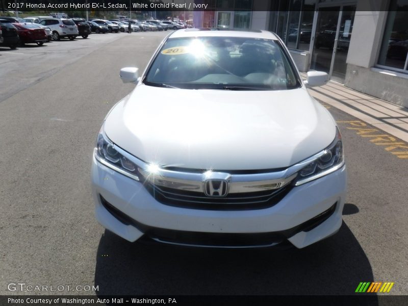 White Orchid Pearl / Ivory 2017 Honda Accord Hybrid EX-L Sedan