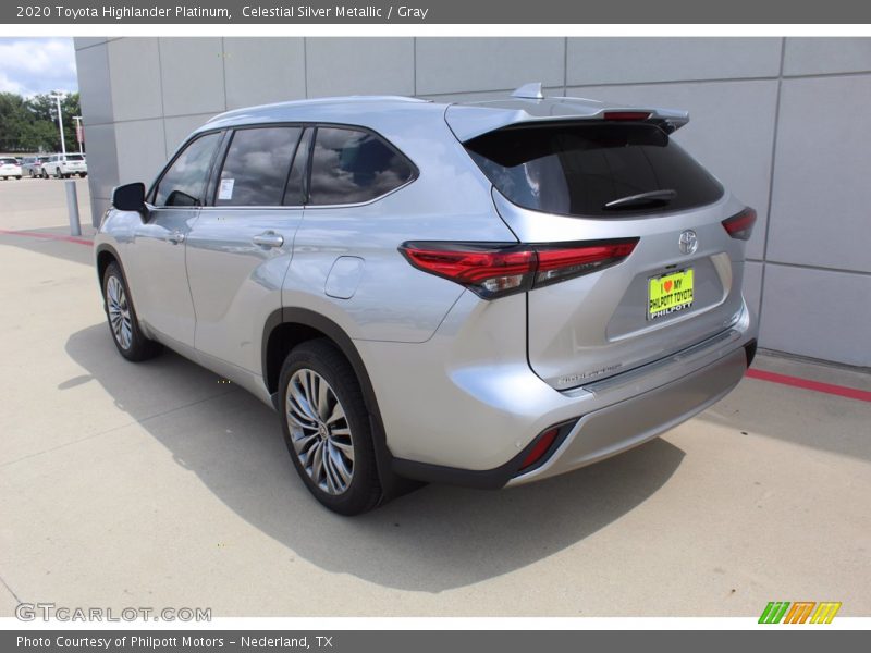 Celestial Silver Metallic / Gray 2020 Toyota Highlander Platinum