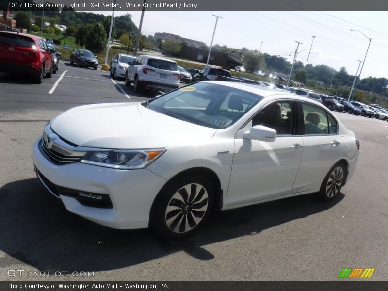 White Orchid Pearl / Ivory 2017 Honda Accord Hybrid EX-L Sedan