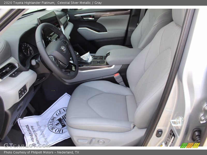 Celestial Silver Metallic / Gray 2020 Toyota Highlander Platinum
