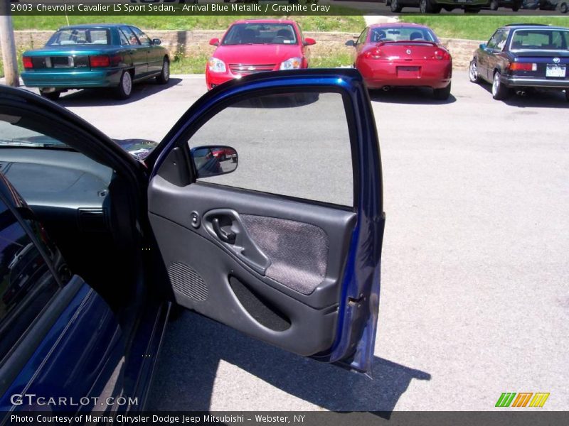 Arrival Blue Metallic / Graphite Gray 2003 Chevrolet Cavalier LS Sport Sedan