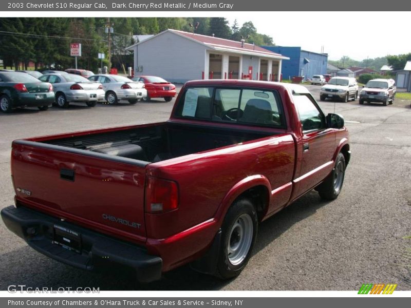 Dark Cherry Red Metallic / Medium Gray 2003 Chevrolet S10 Regular Cab
