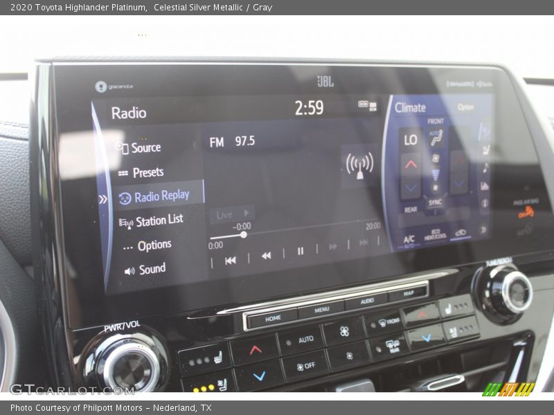 Celestial Silver Metallic / Gray 2020 Toyota Highlander Platinum