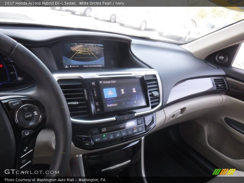 White Orchid Pearl / Ivory 2017 Honda Accord Hybrid EX-L Sedan