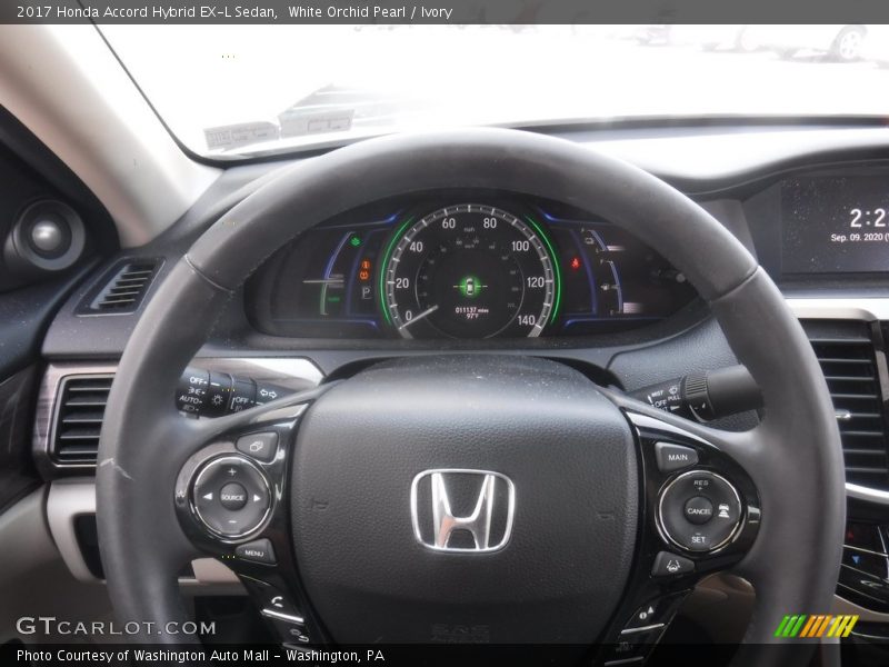 White Orchid Pearl / Ivory 2017 Honda Accord Hybrid EX-L Sedan