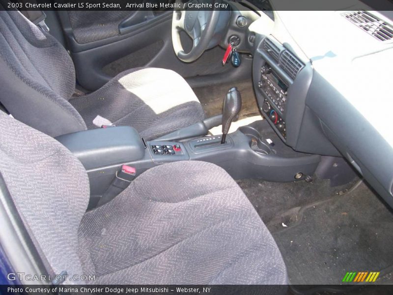 Arrival Blue Metallic / Graphite Gray 2003 Chevrolet Cavalier LS Sport Sedan