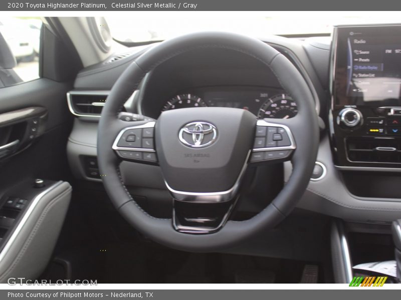Celestial Silver Metallic / Gray 2020 Toyota Highlander Platinum