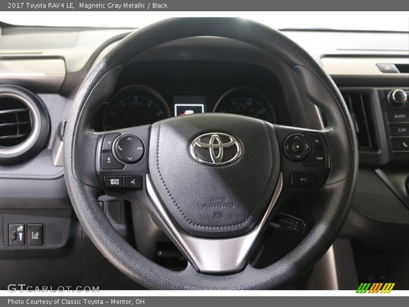 Magnetic Gray Metallic / Black 2017 Toyota RAV4 LE