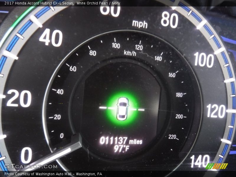 White Orchid Pearl / Ivory 2017 Honda Accord Hybrid EX-L Sedan