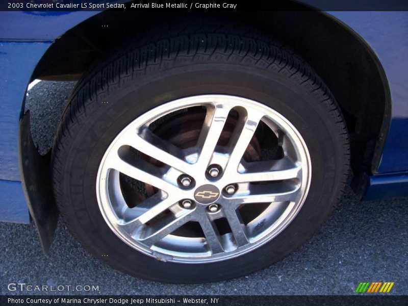 Arrival Blue Metallic / Graphite Gray 2003 Chevrolet Cavalier LS Sport Sedan
