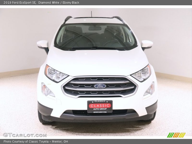 Diamond White / Ebony Black 2019 Ford EcoSport SE