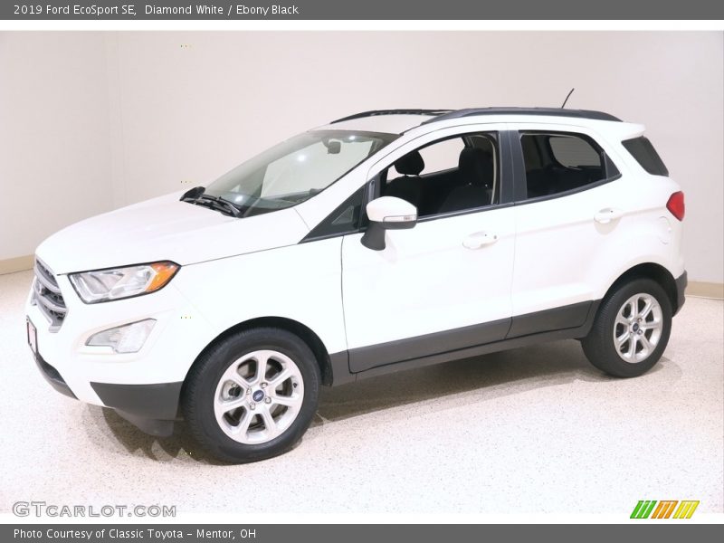Diamond White / Ebony Black 2019 Ford EcoSport SE