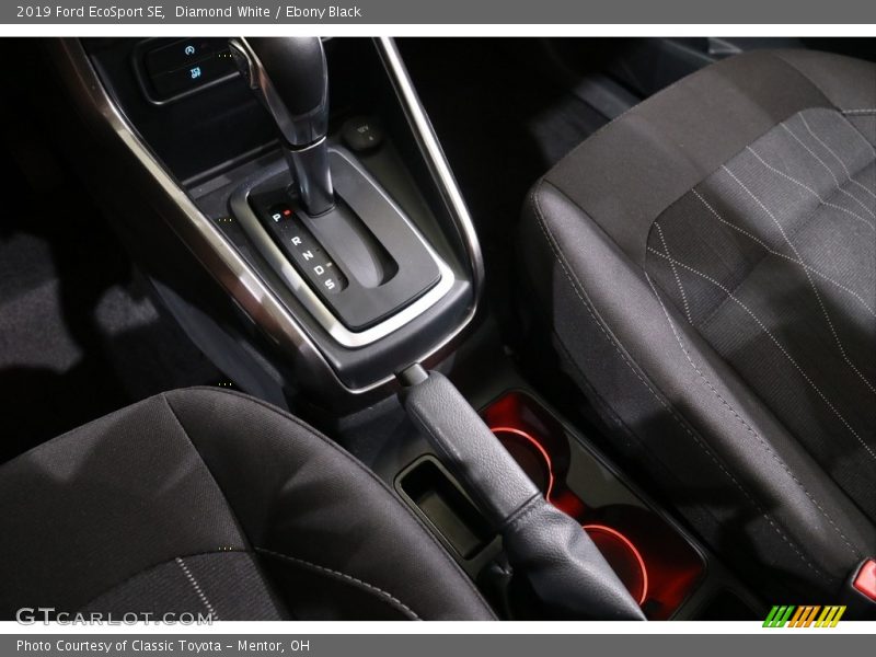 Diamond White / Ebony Black 2019 Ford EcoSport SE