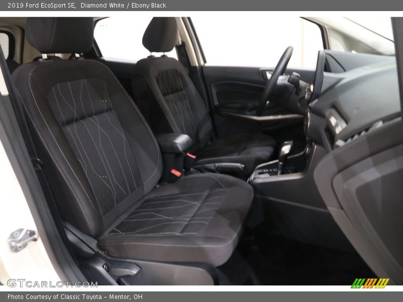Diamond White / Ebony Black 2019 Ford EcoSport SE