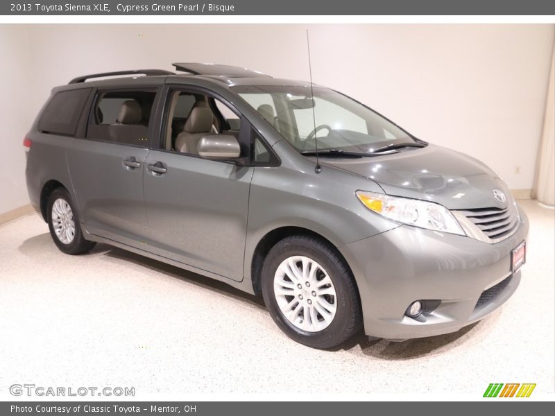 Cypress Green Pearl / Bisque 2013 Toyota Sienna XLE