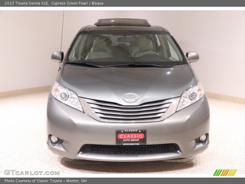 Cypress Green Pearl / Bisque 2013 Toyota Sienna XLE