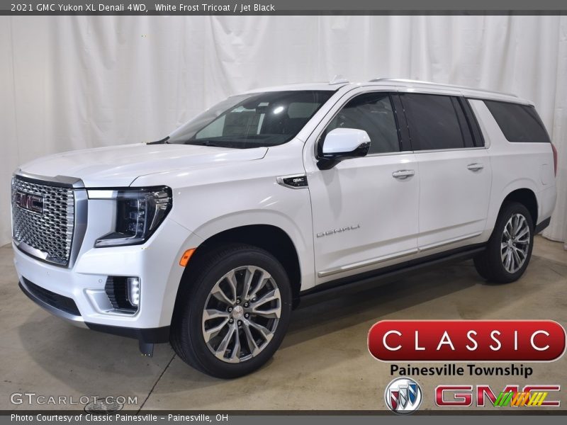 White Frost Tricoat / Jet Black 2021 GMC Yukon XL Denali 4WD