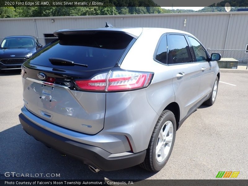 Iconic Silver Metallic / Ebony 2020 Ford Edge SE AWD