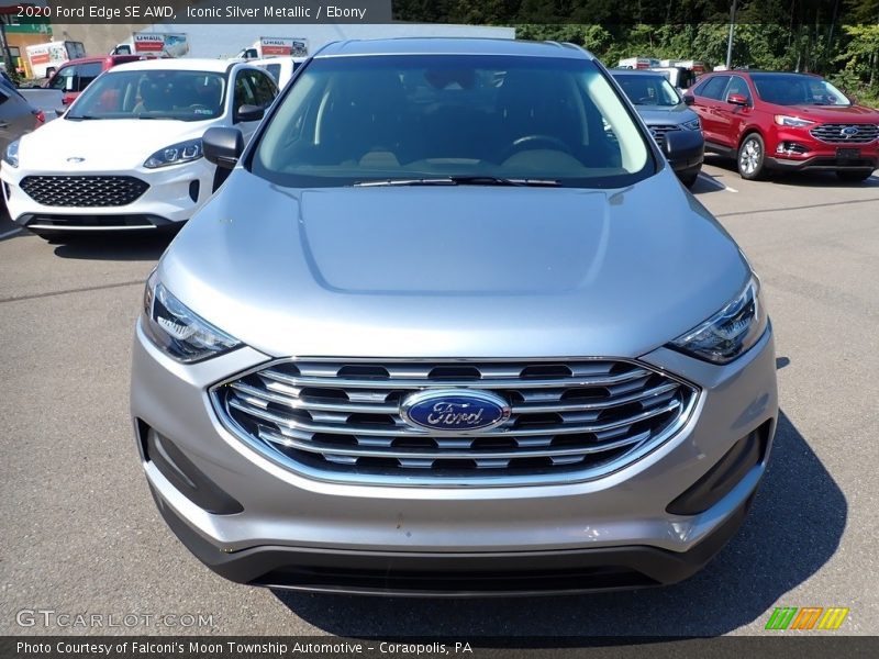 Iconic Silver Metallic / Ebony 2020 Ford Edge SE AWD