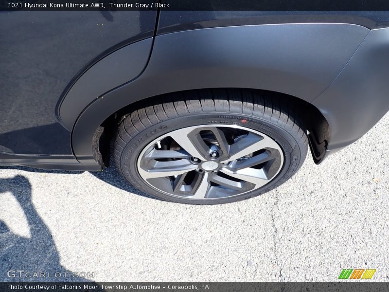 Thunder Gray / Black 2021 Hyundai Kona Ultimate AWD