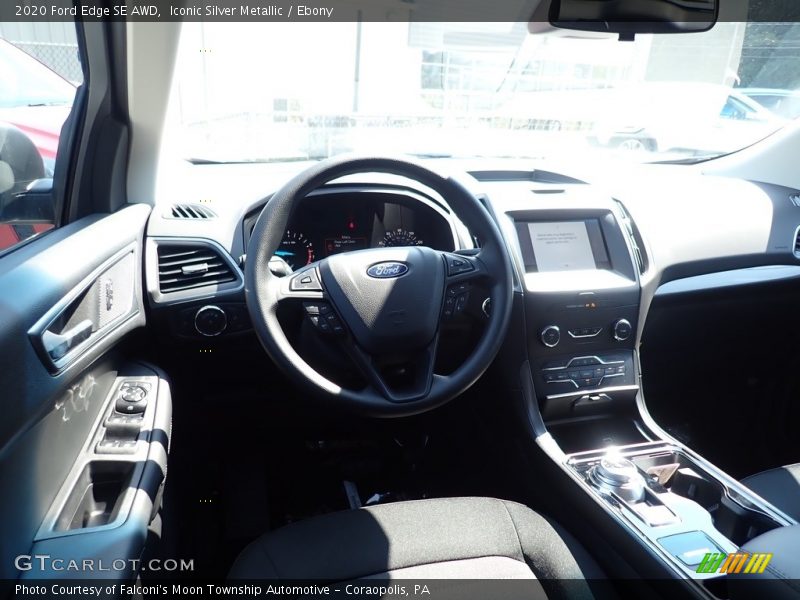 Iconic Silver Metallic / Ebony 2020 Ford Edge SE AWD