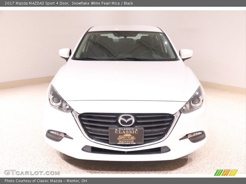 Snowflake White Pearl Mica / Black 2017 Mazda MAZDA3 Sport 4 Door