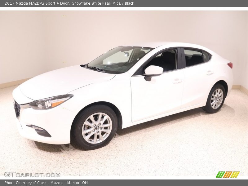 Snowflake White Pearl Mica / Black 2017 Mazda MAZDA3 Sport 4 Door
