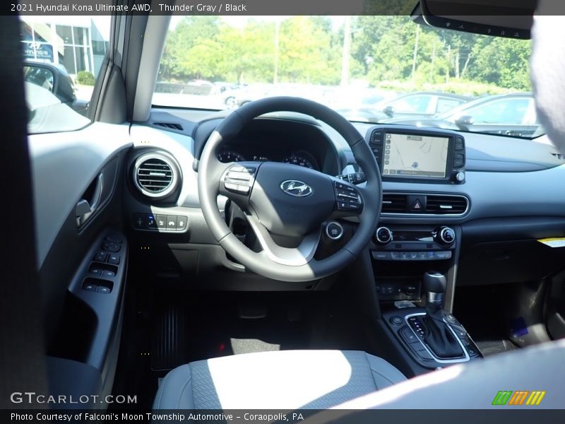 Thunder Gray / Black 2021 Hyundai Kona Ultimate AWD