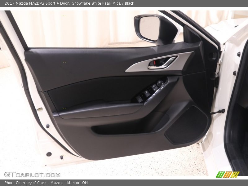 Snowflake White Pearl Mica / Black 2017 Mazda MAZDA3 Sport 4 Door