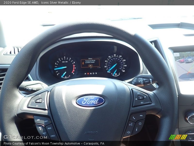 Iconic Silver Metallic / Ebony 2020 Ford Edge SE AWD