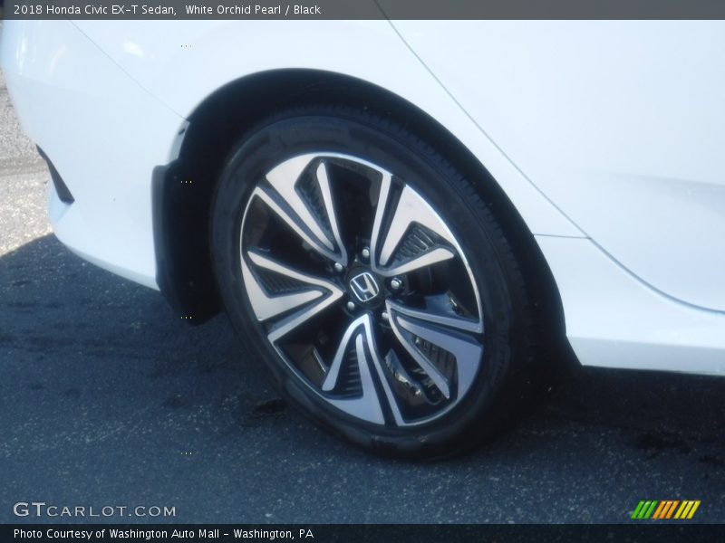 White Orchid Pearl / Black 2018 Honda Civic EX-T Sedan