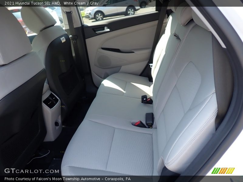 White Cream / Gray 2021 Hyundai Tucson SEL AWD