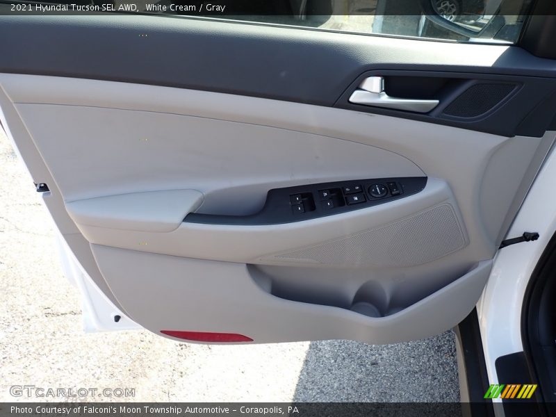 White Cream / Gray 2021 Hyundai Tucson SEL AWD