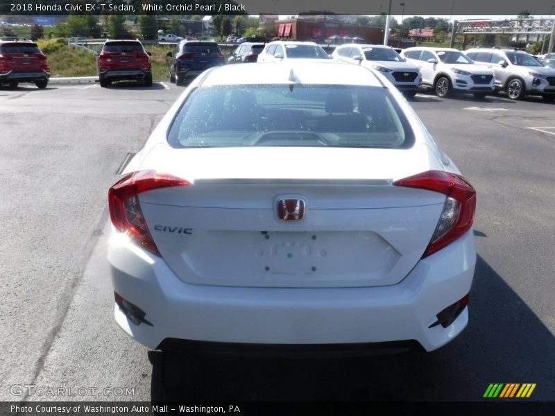 White Orchid Pearl / Black 2018 Honda Civic EX-T Sedan