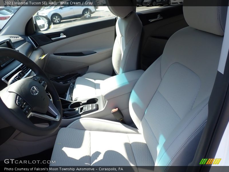 White Cream / Gray 2021 Hyundai Tucson SEL AWD