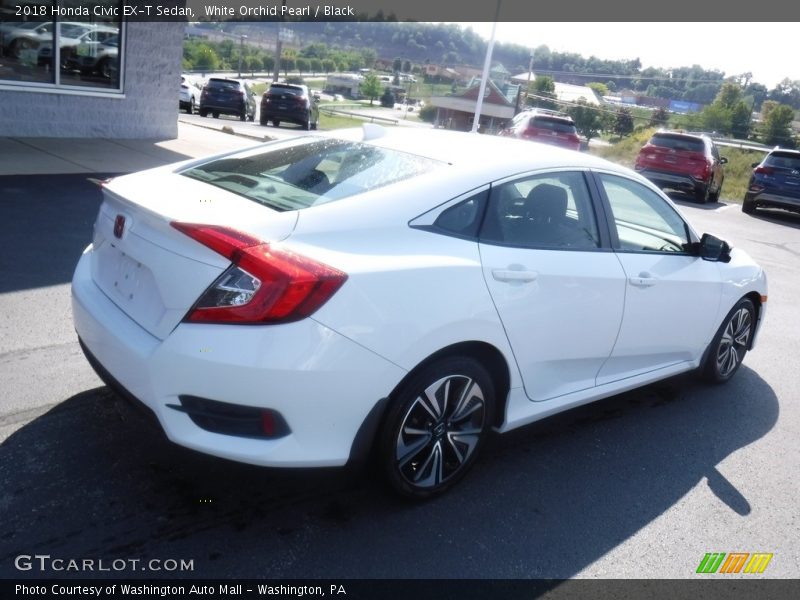 White Orchid Pearl / Black 2018 Honda Civic EX-T Sedan