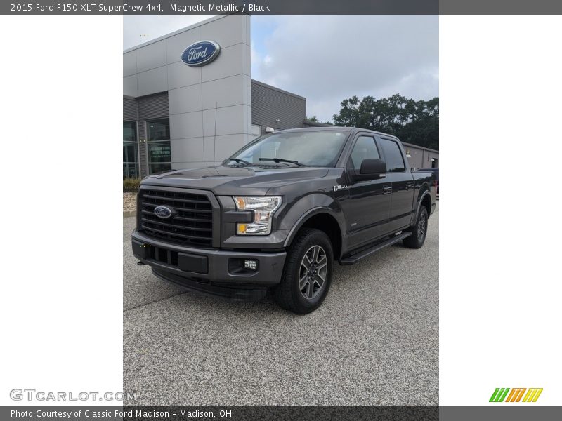 Magnetic Metallic / Black 2015 Ford F150 XLT SuperCrew 4x4