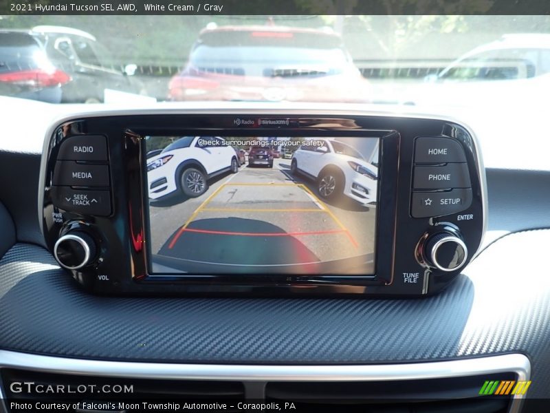 White Cream / Gray 2021 Hyundai Tucson SEL AWD